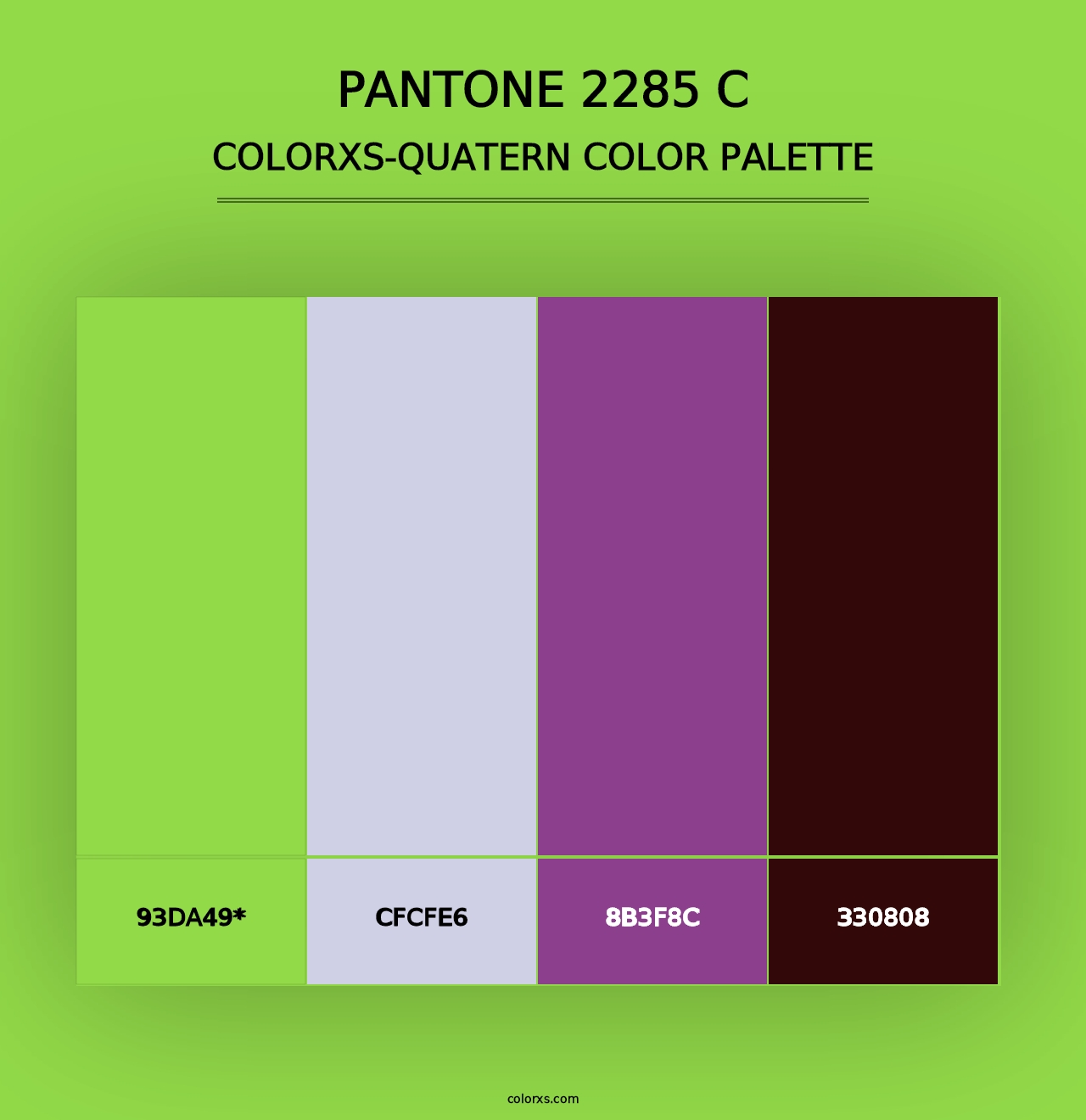 PANTONE 2285 C - Colorxs Quad Palette