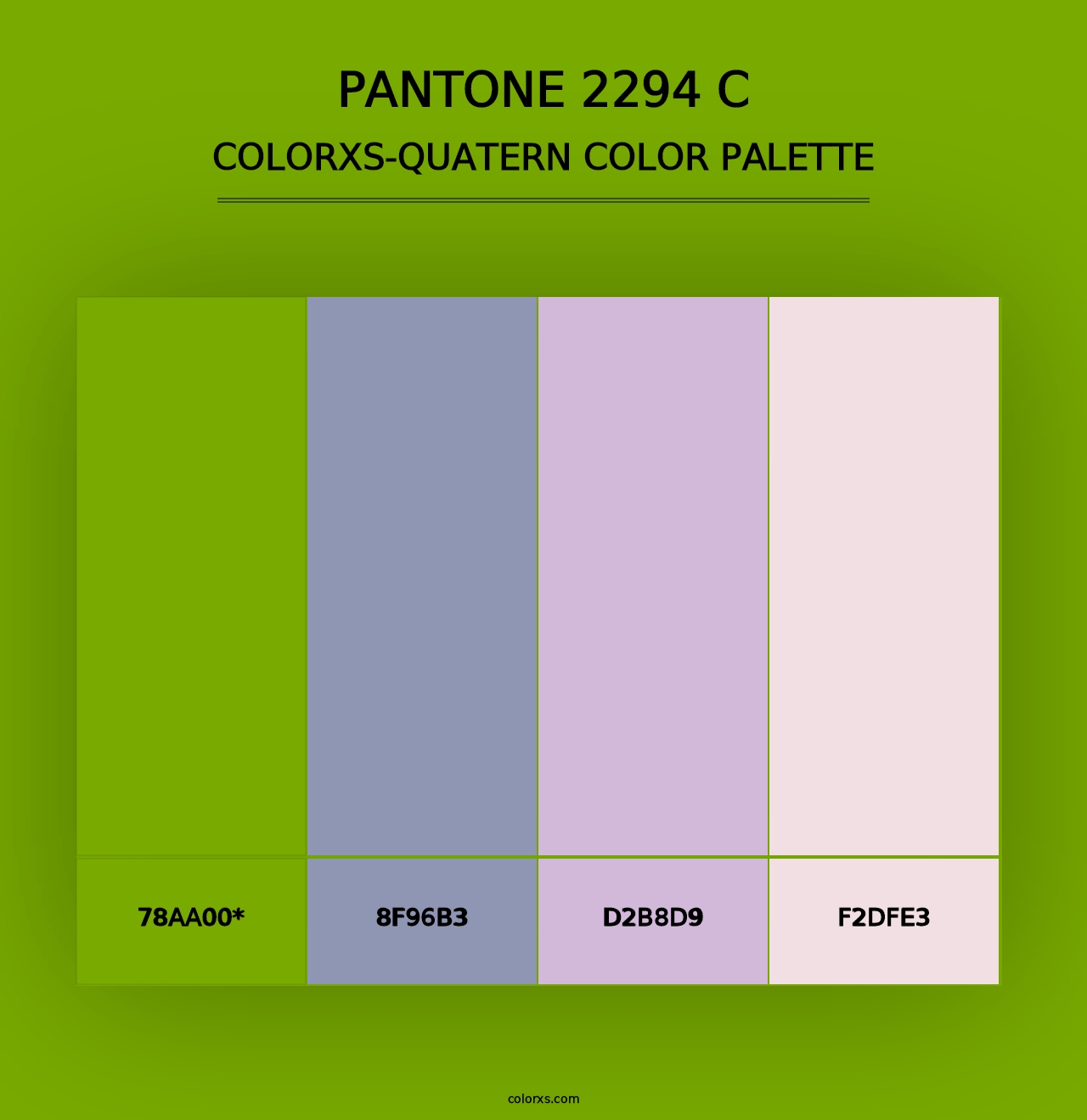 PANTONE 2294 C - Colorxs Quad Palette