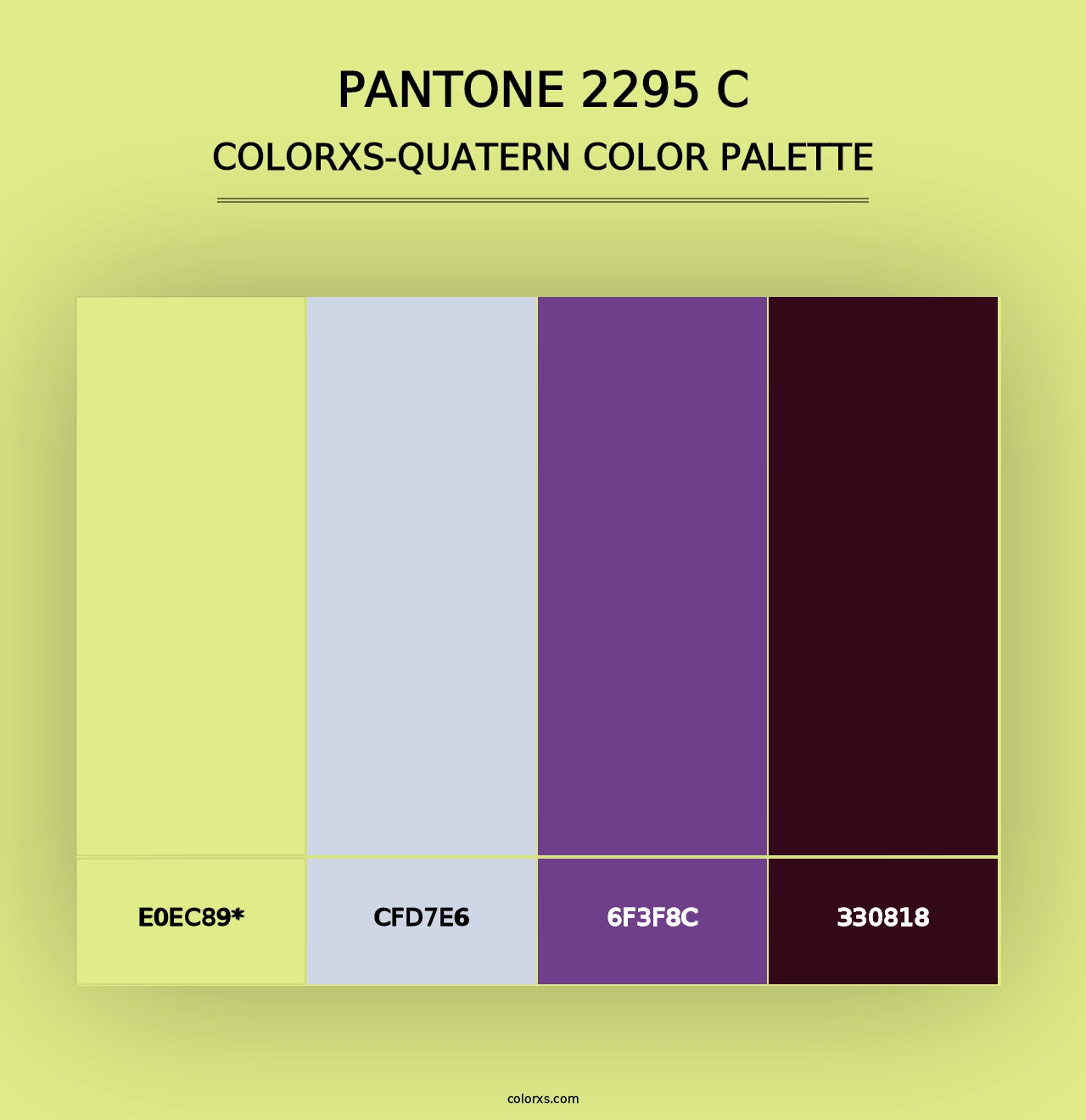 PANTONE 2295 C - Colorxs Quad Palette