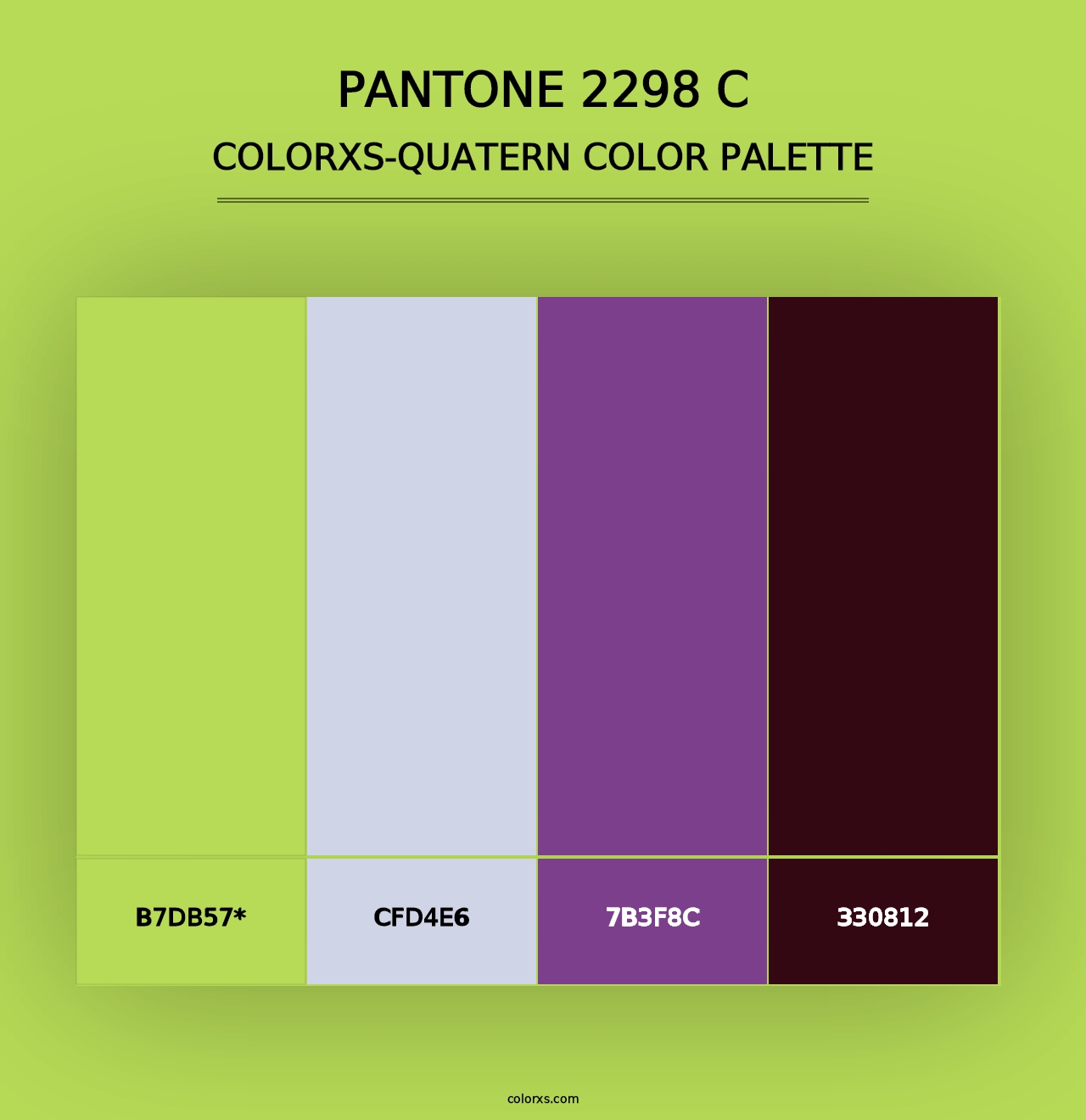 PANTONE 2298 C - Colorxs Quad Palette