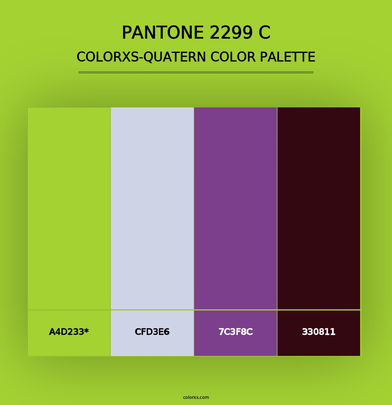 PANTONE 2299 C - Colorxs Quad Palette