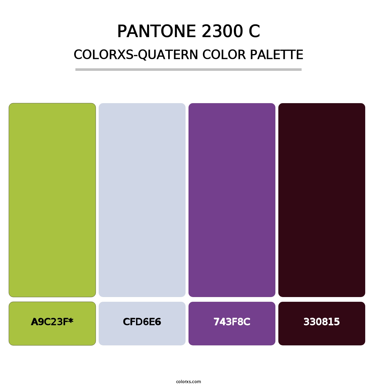 PANTONE 2300 C - Colorxs Quad Palette