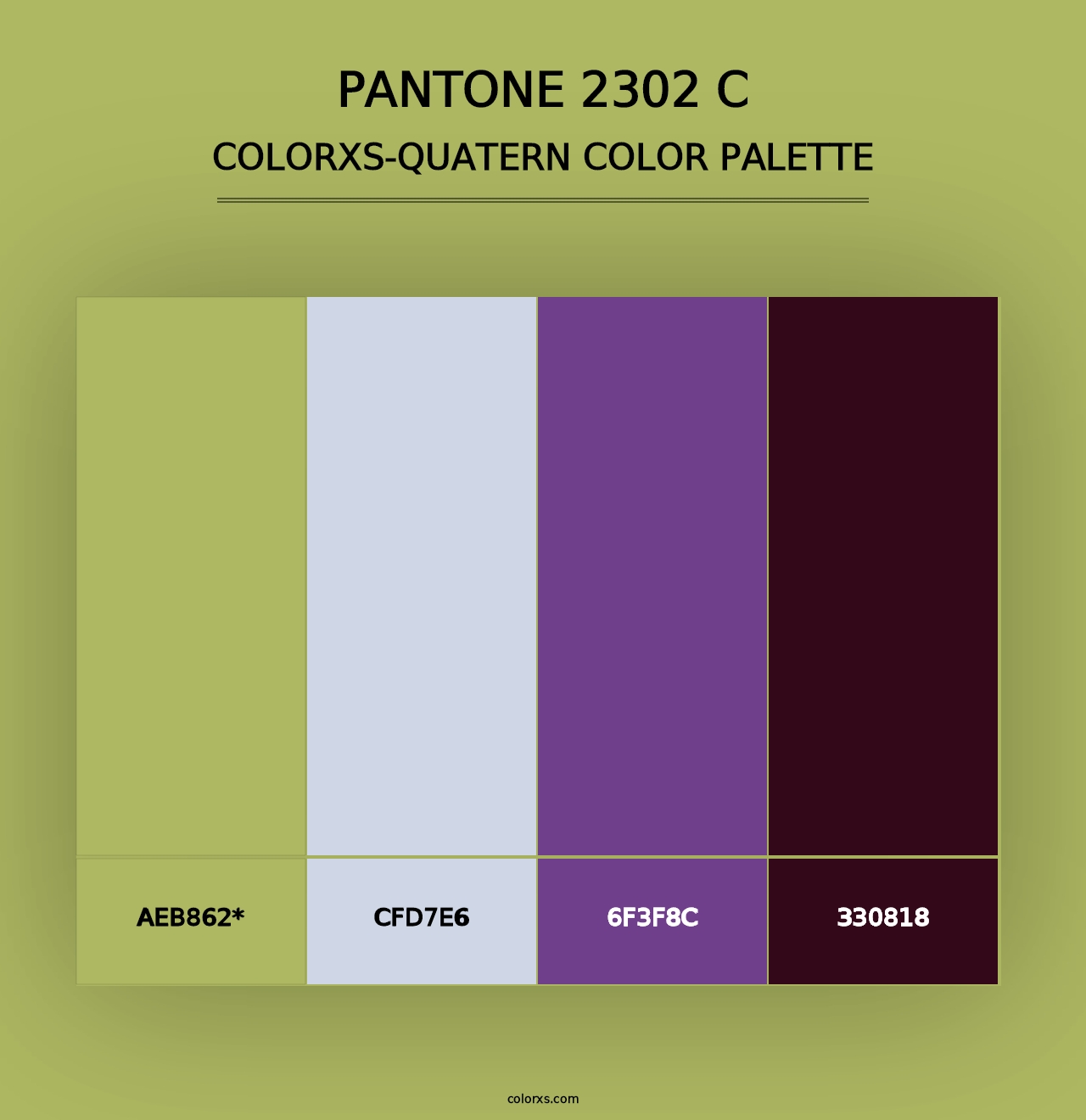 PANTONE 2302 C - Colorxs Quad Palette