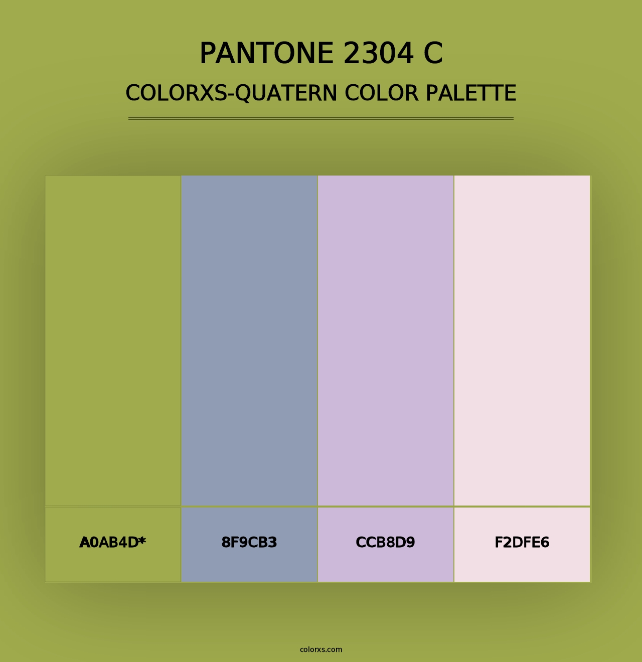 PANTONE 2304 C - Colorxs Quad Palette