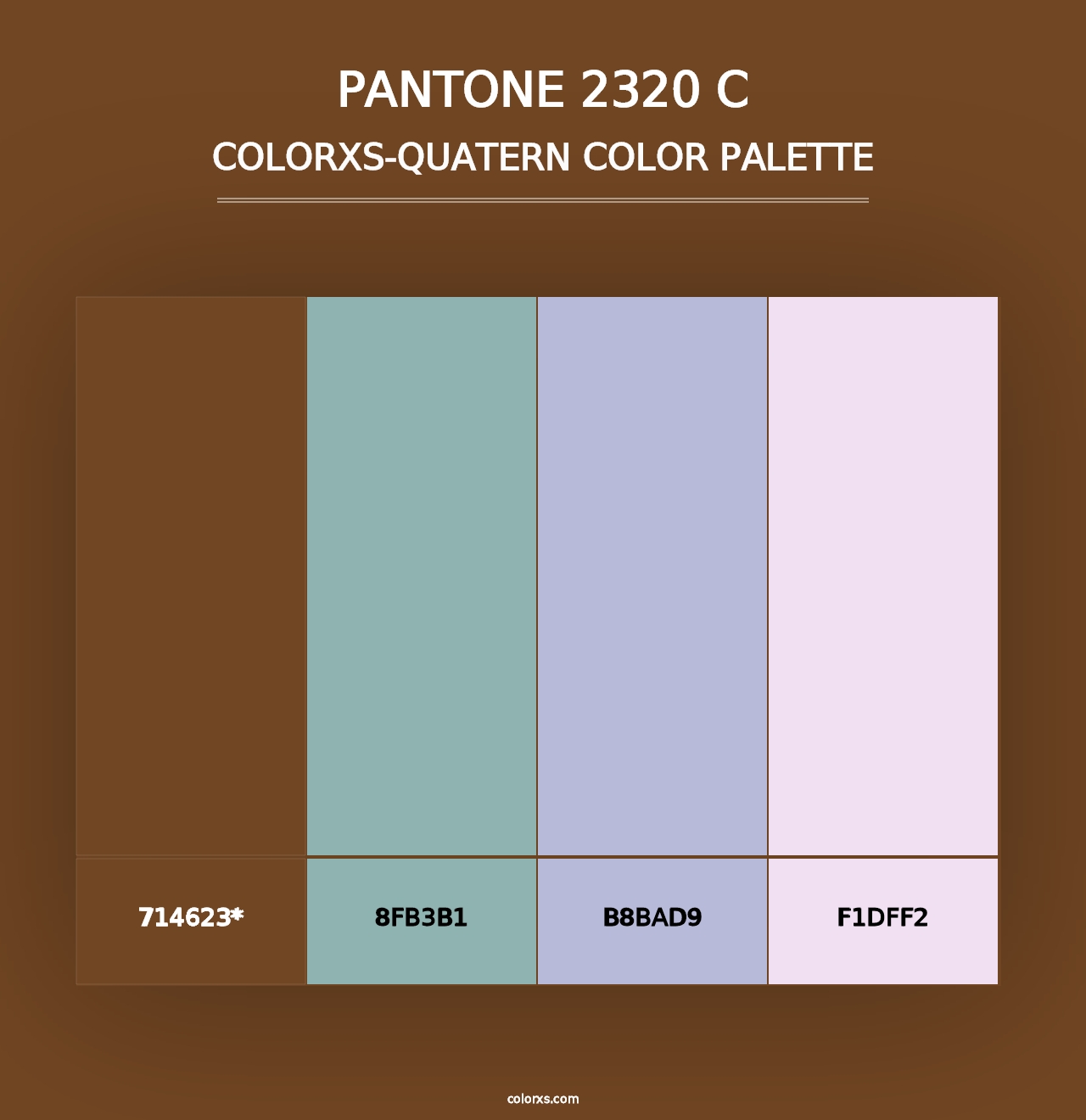 PANTONE 2320 C - Colorxs Quad Palette