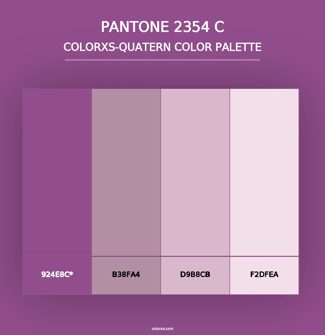 PANTONE 2354 C - Colorxs Quad Palette