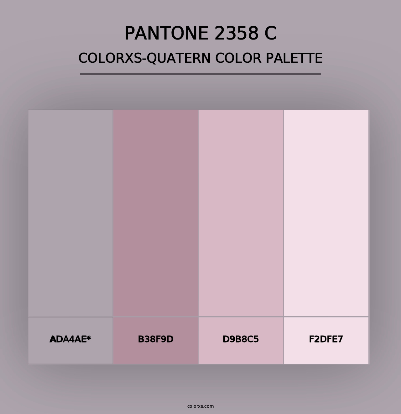 PANTONE 2358 C - Colorxs Quad Palette