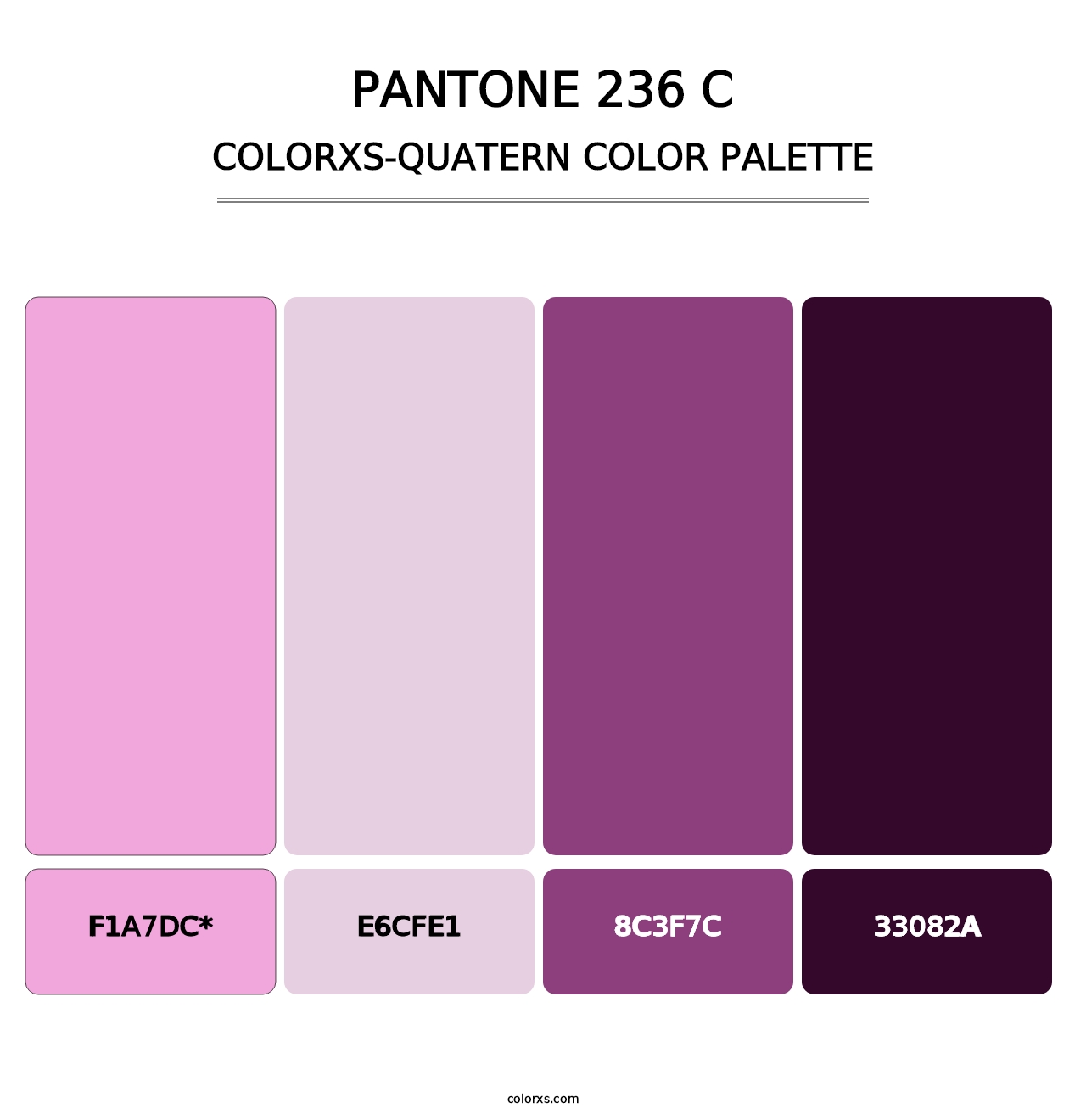 PANTONE 236 C - Colorxs Quad Palette