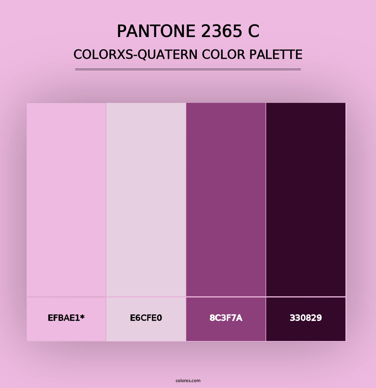 PANTONE 2365 C - Colorxs Quad Palette