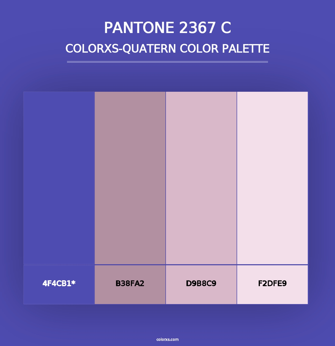 PANTONE 2367 C - Colorxs Quad Palette