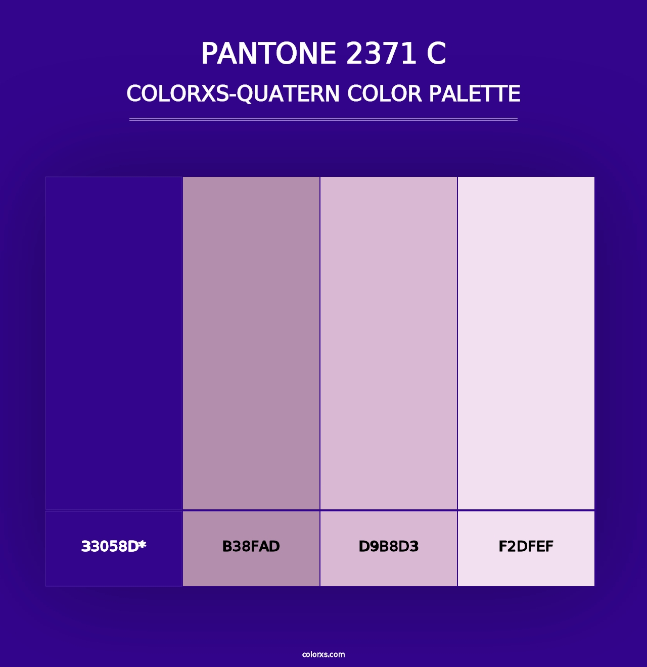 PANTONE 2371 C - Colorxs Quad Palette