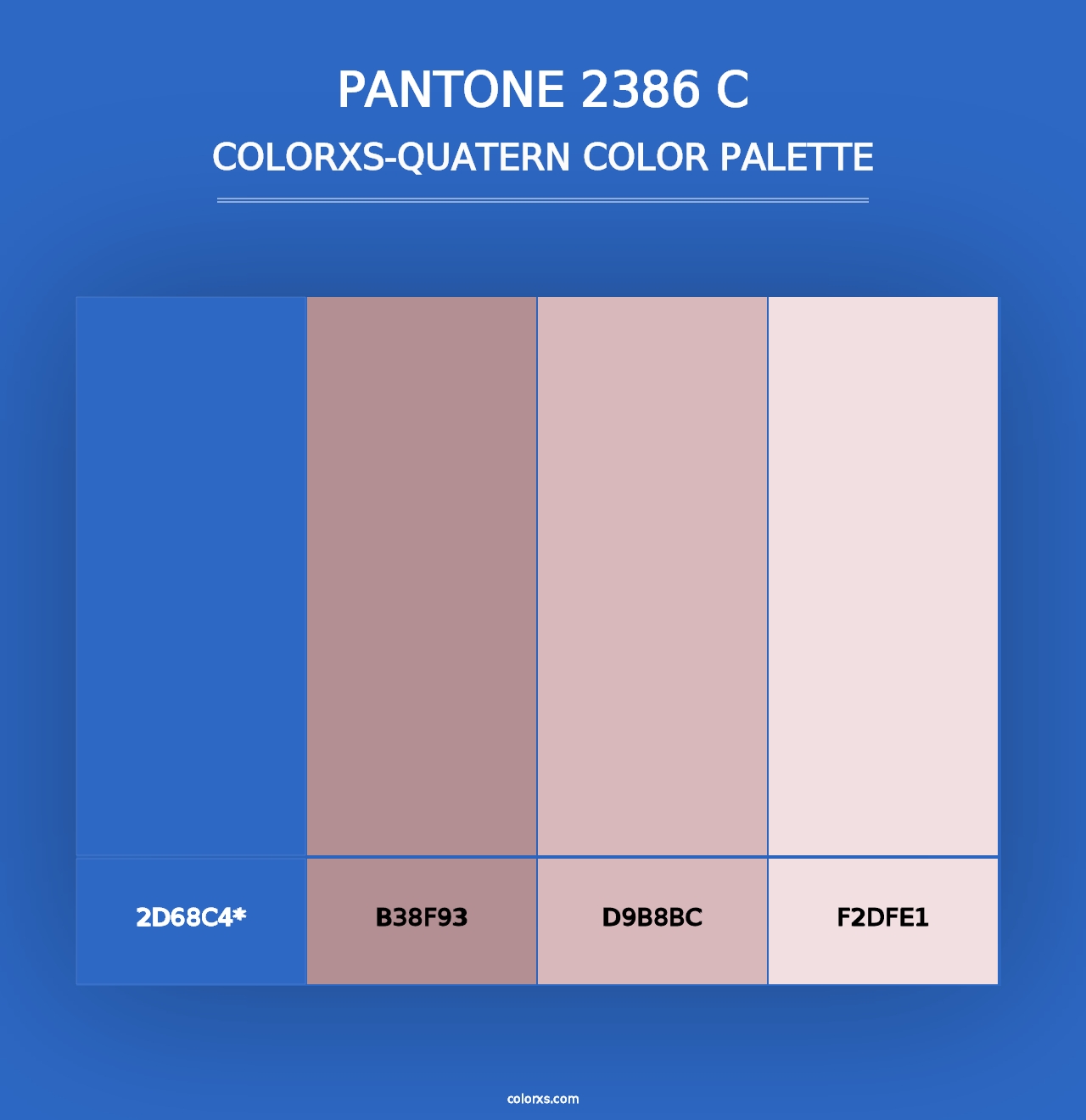 PANTONE 2386 C - Colorxs Quad Palette