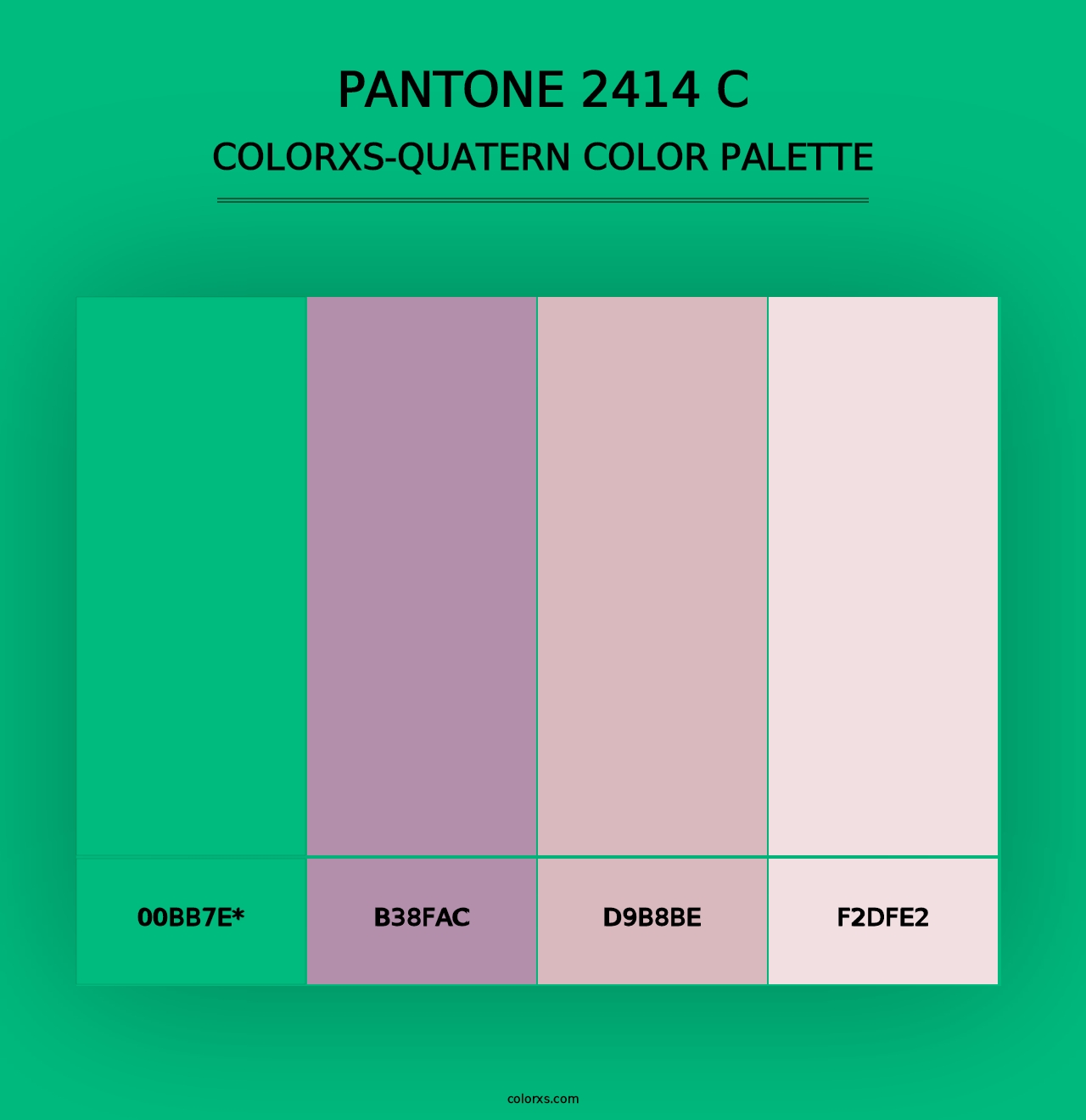 PANTONE 2414 C - Colorxs Quad Palette