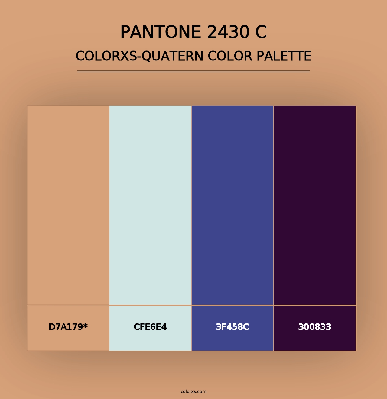 PANTONE 2430 C - Colorxs Quad Palette