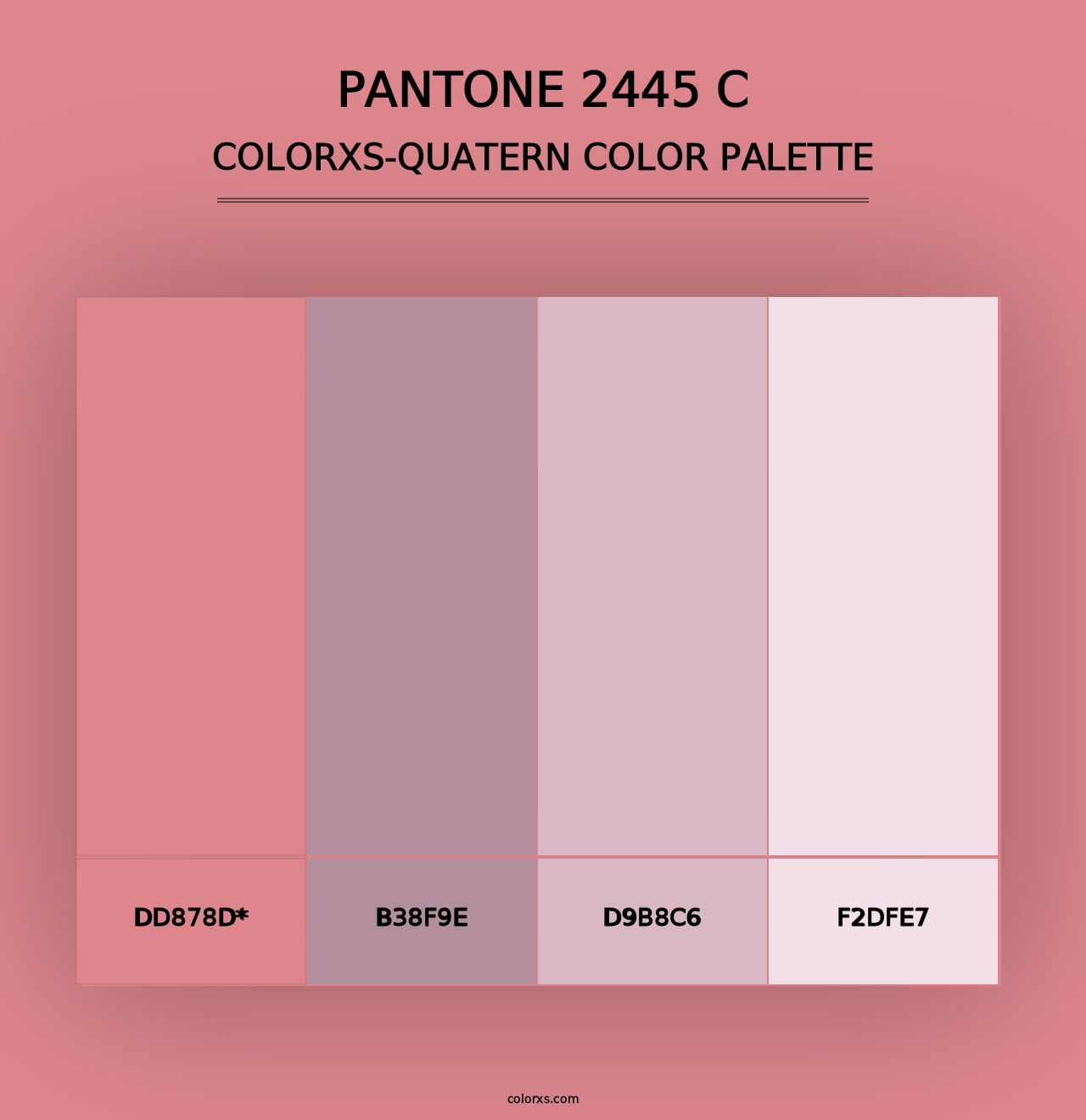 PANTONE 2445 C - Colorxs Quad Palette