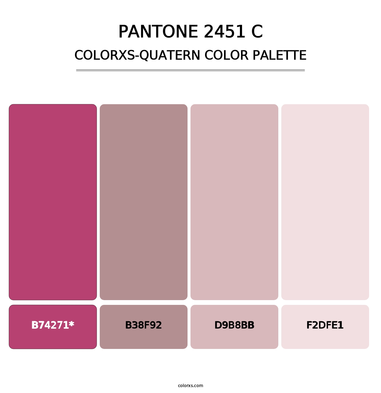 PANTONE 2451 C - Colorxs Quad Palette