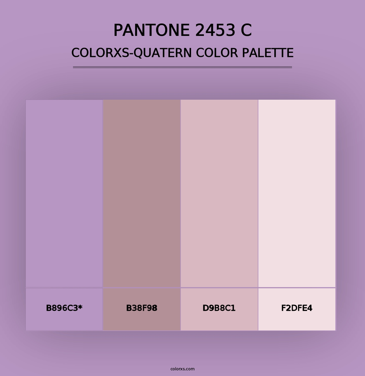 PANTONE 2453 C - Colorxs Quad Palette