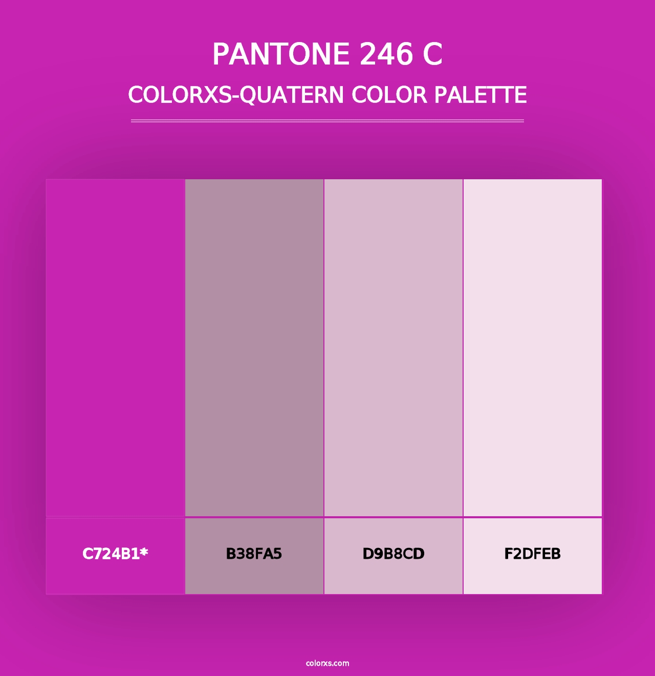 PANTONE 246 C - Colorxs Quad Palette