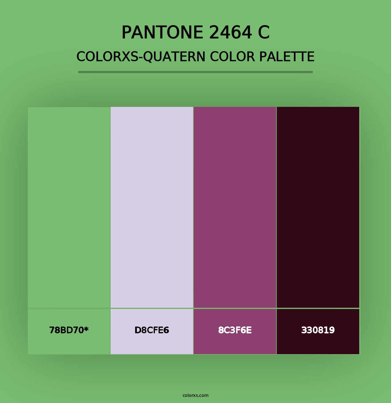 PANTONE 2464 C - Colorxs Quad Palette