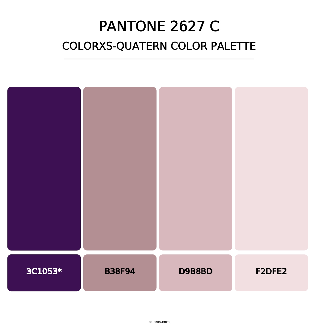 PANTONE 2627 C - Colorxs Quad Palette