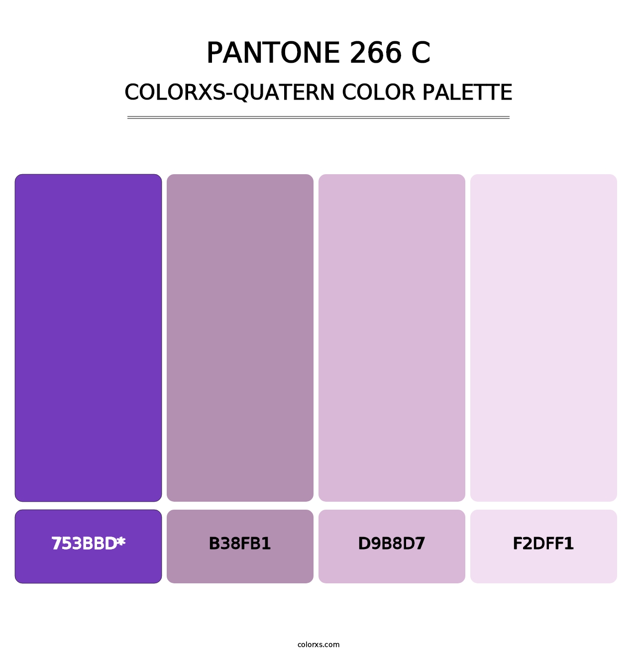 PANTONE 266 C - Colorxs Quad Palette