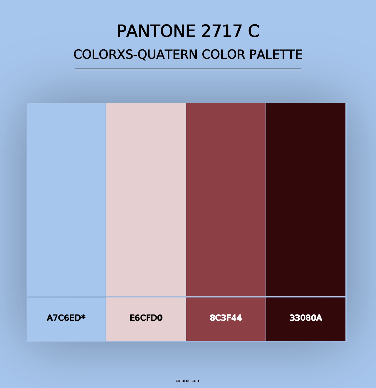 PANTONE 2717 C - Colorxs Quad Palette