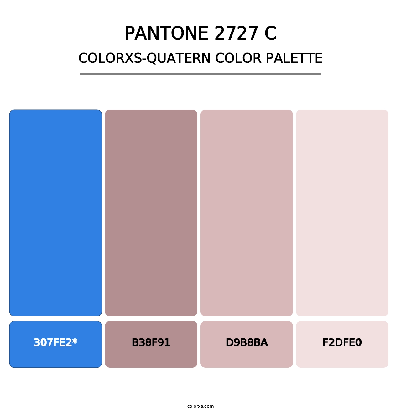 PANTONE 2727 C - Colorxs Quad Palette