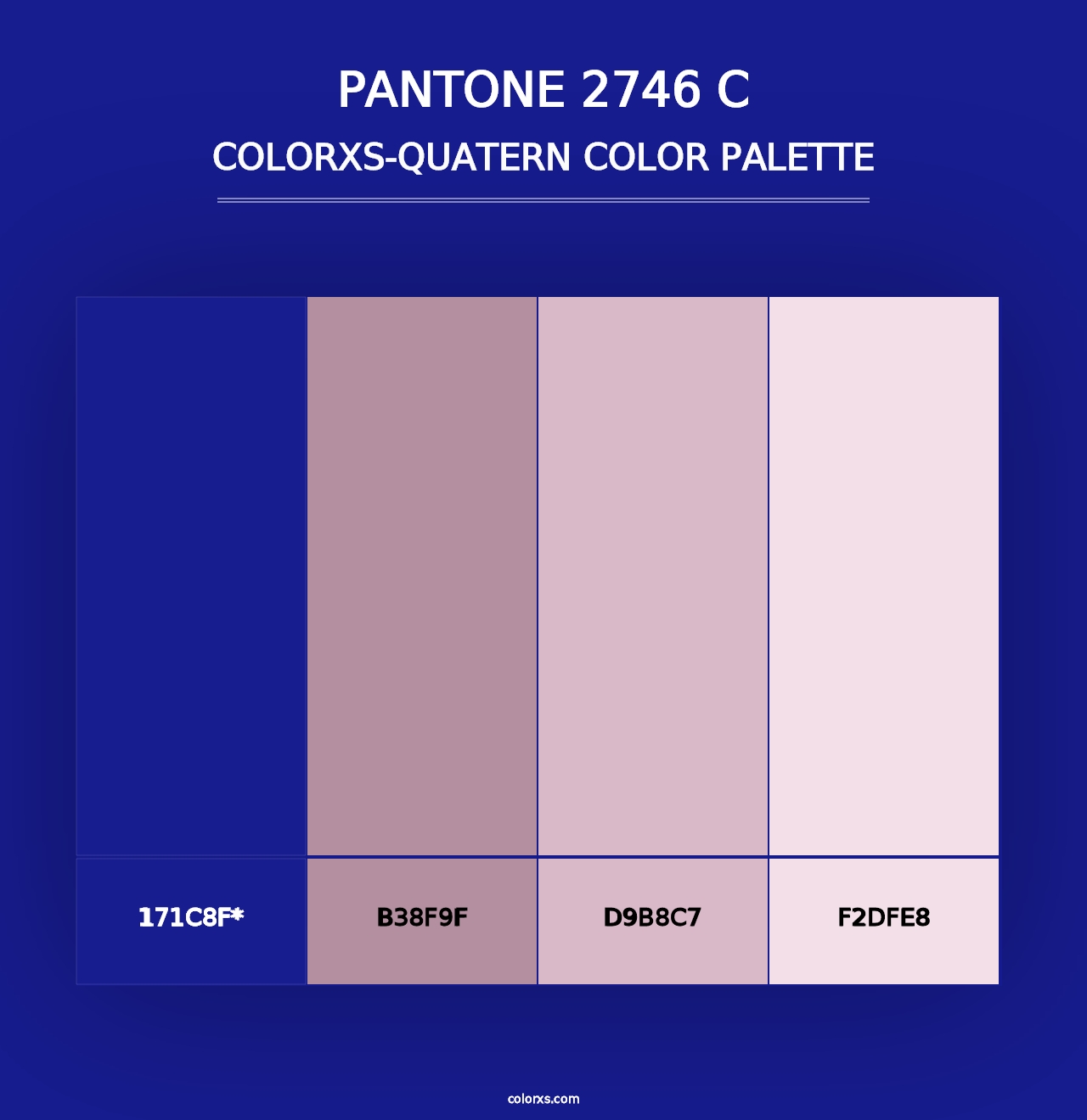 PANTONE 2746 C - Colorxs Quad Palette