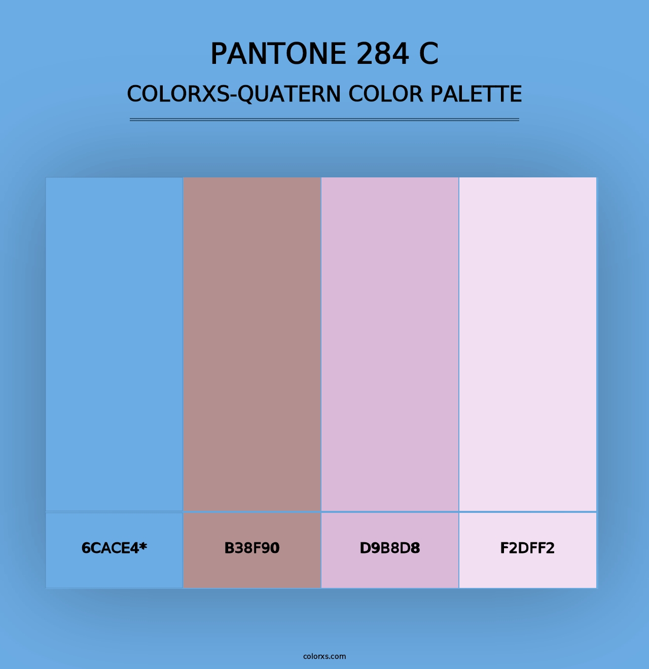 PANTONE 284 C - Colorxs Quad Palette