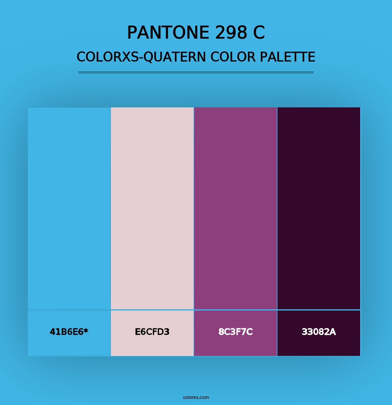 PANTONE 298 C - Colorxs Quad Palette