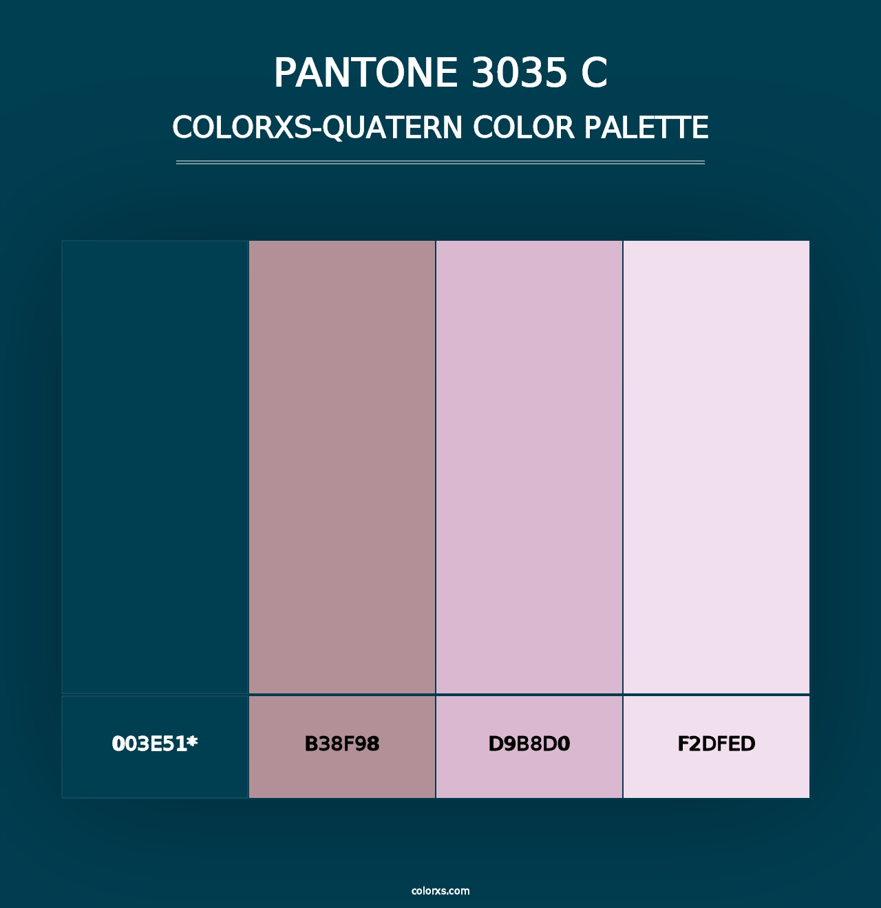 PANTONE 3035 C - Colorxs Quad Palette