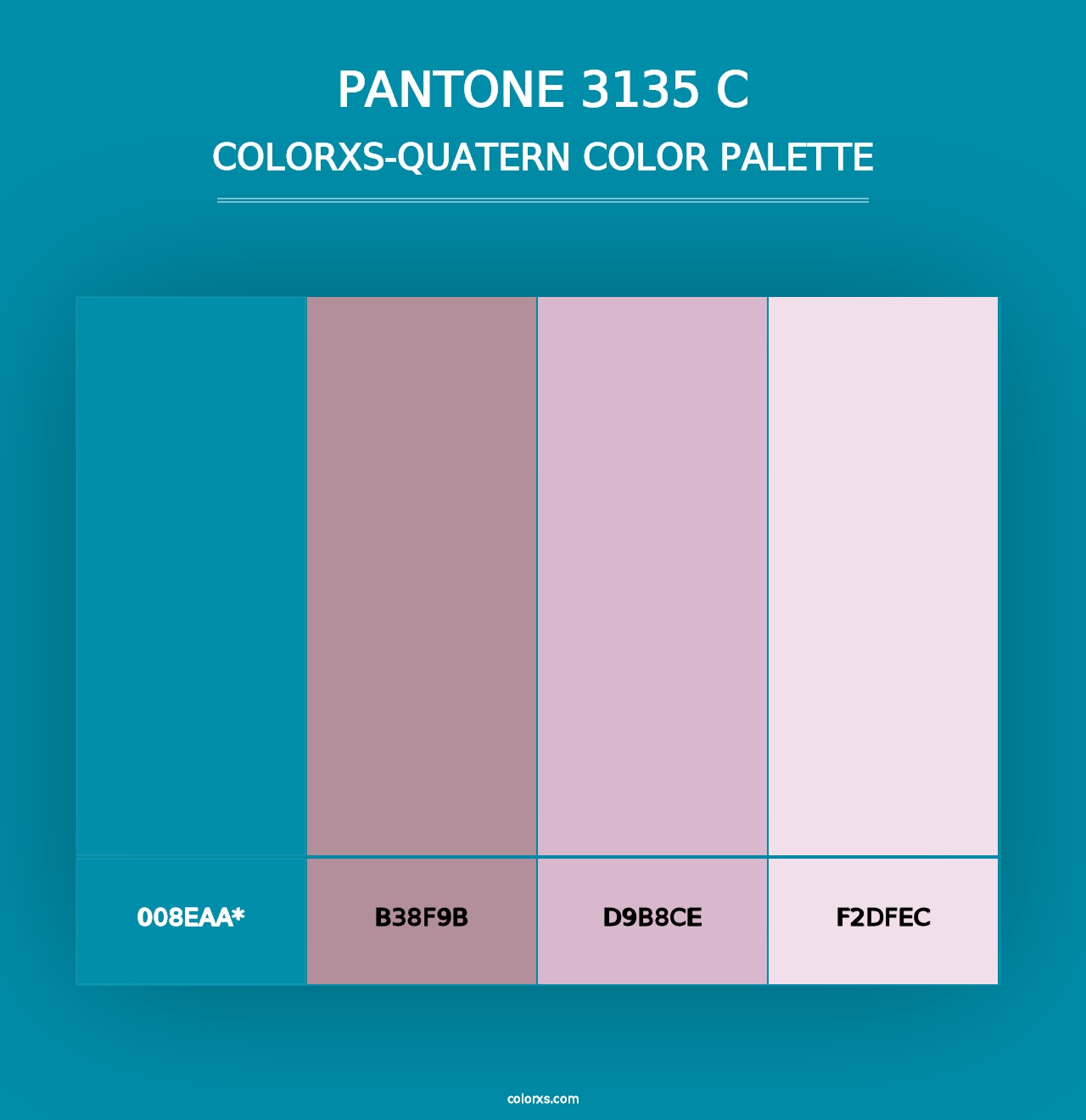 PANTONE 3135 C - Colorxs Quad Palette