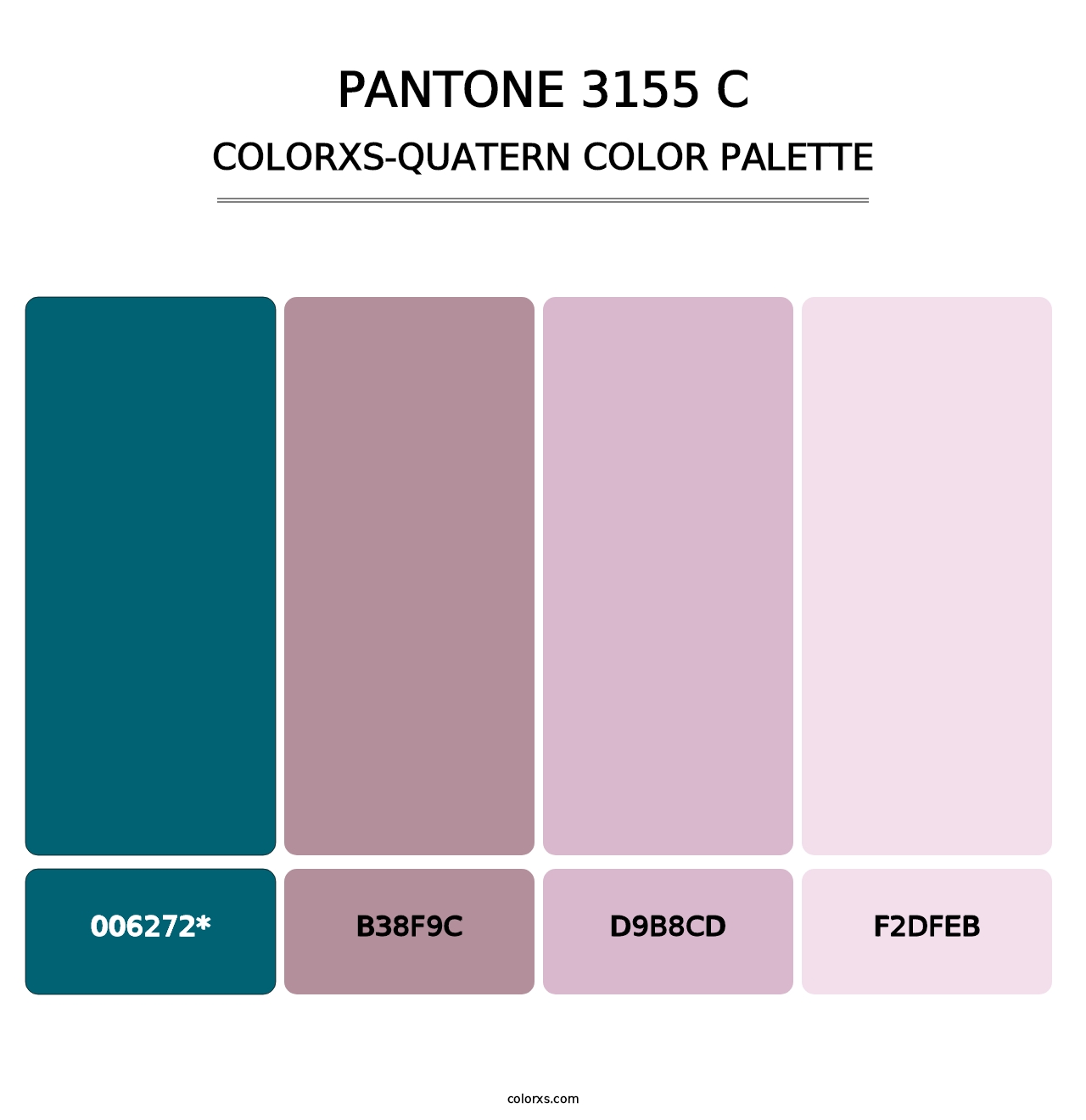 PANTONE 3155 C - Colorxs Quad Palette