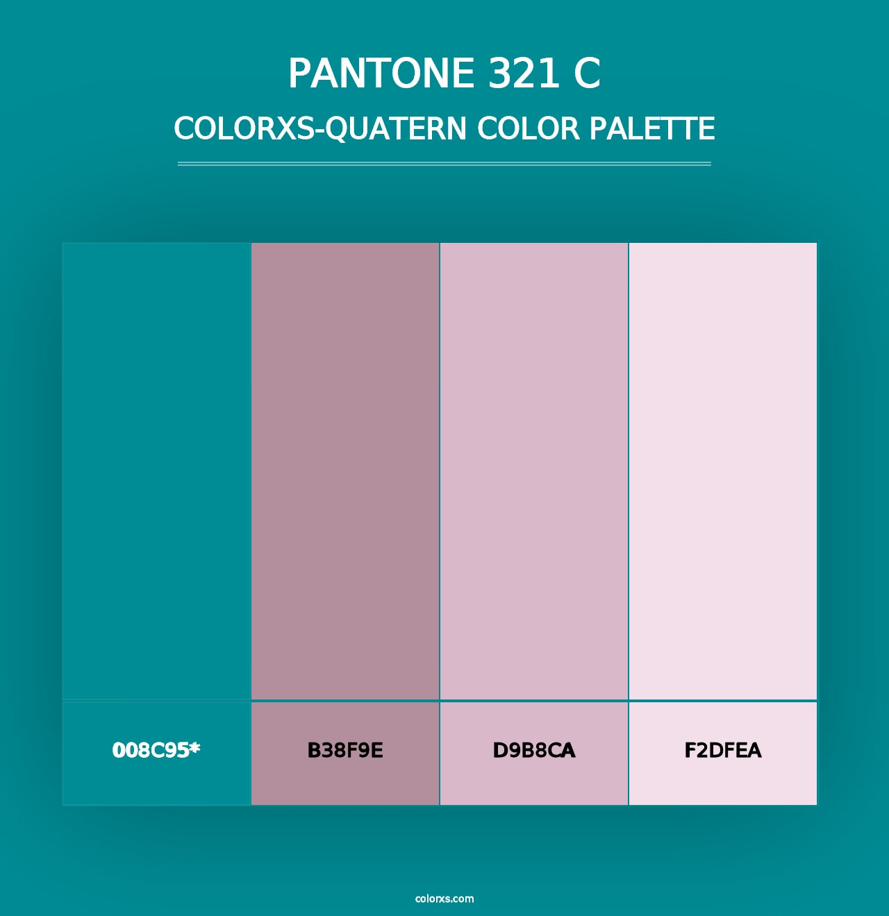 PANTONE 321 C - Colorxs Quad Palette