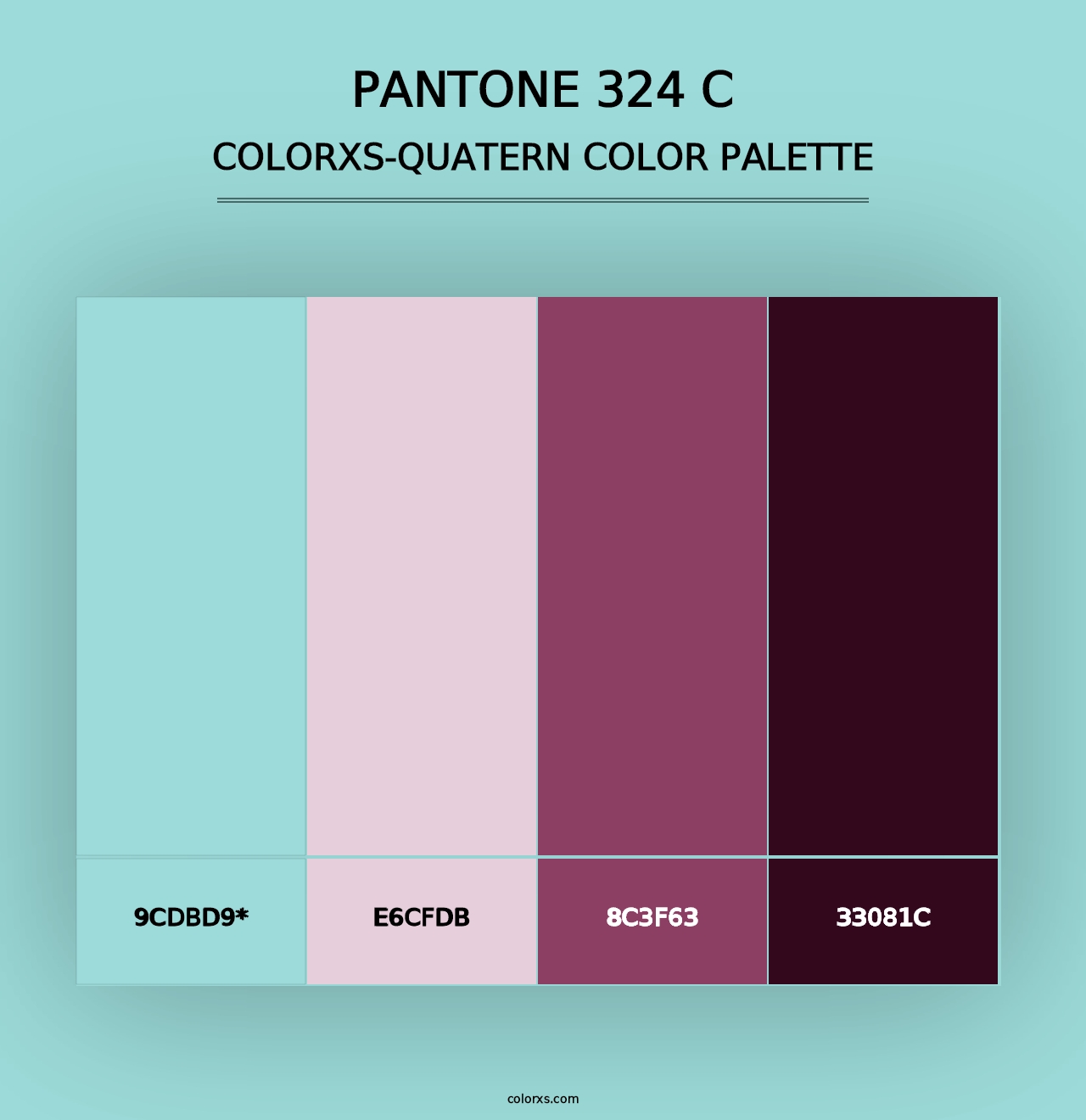 PANTONE 324 C - Colorxs Quad Palette