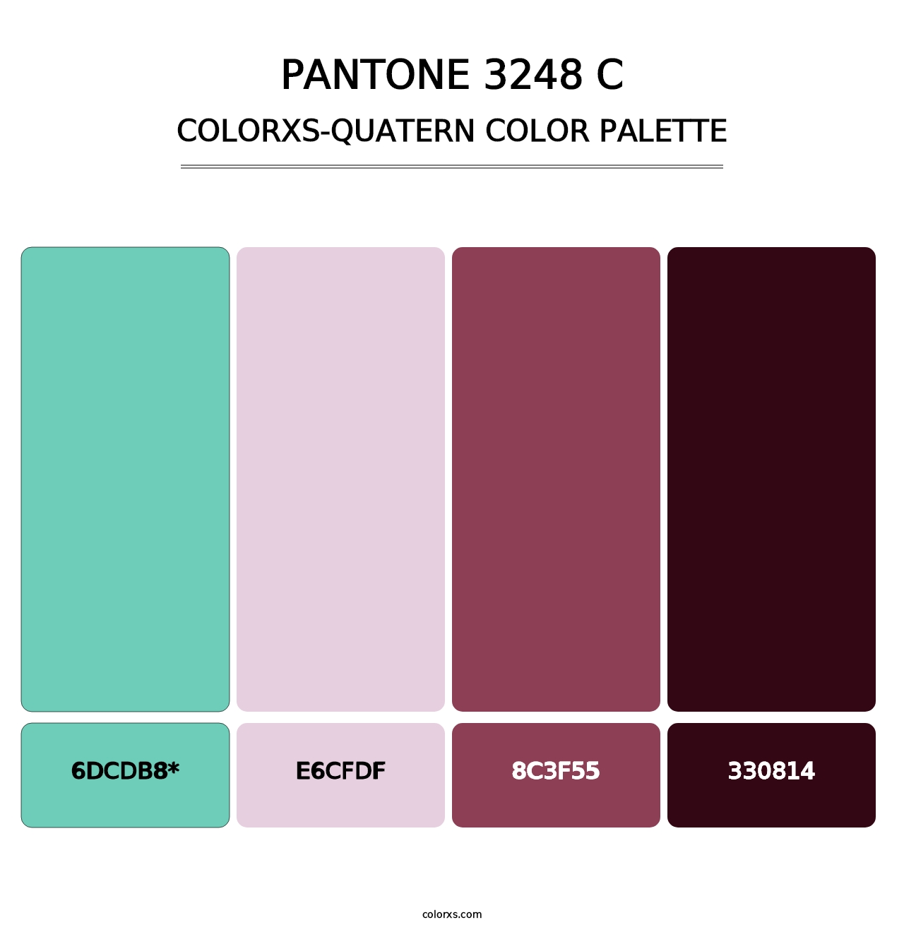 PANTONE 3248 C - Colorxs Quad Palette