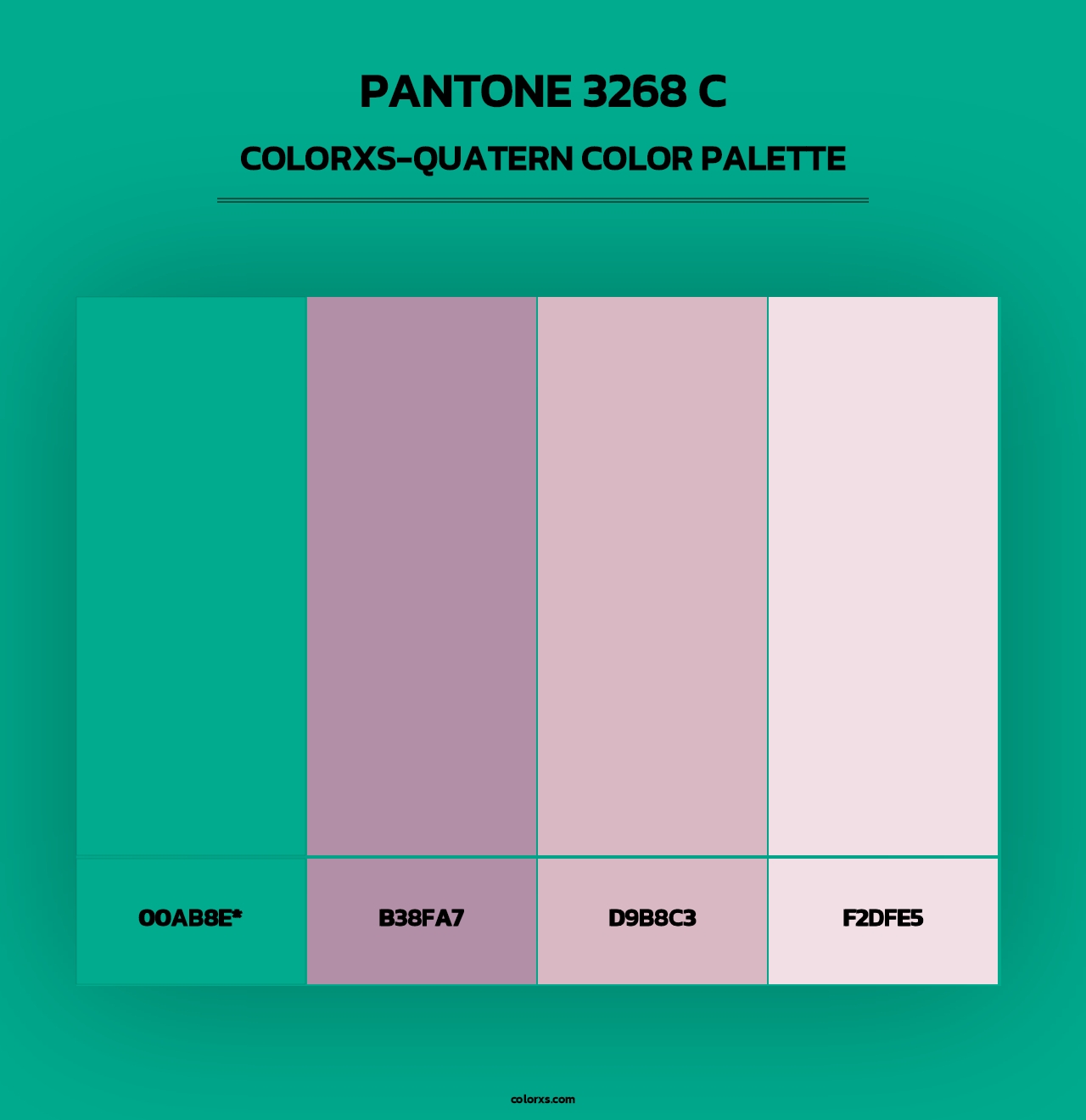 PANTONE 3268 C - Colorxs Quad Palette