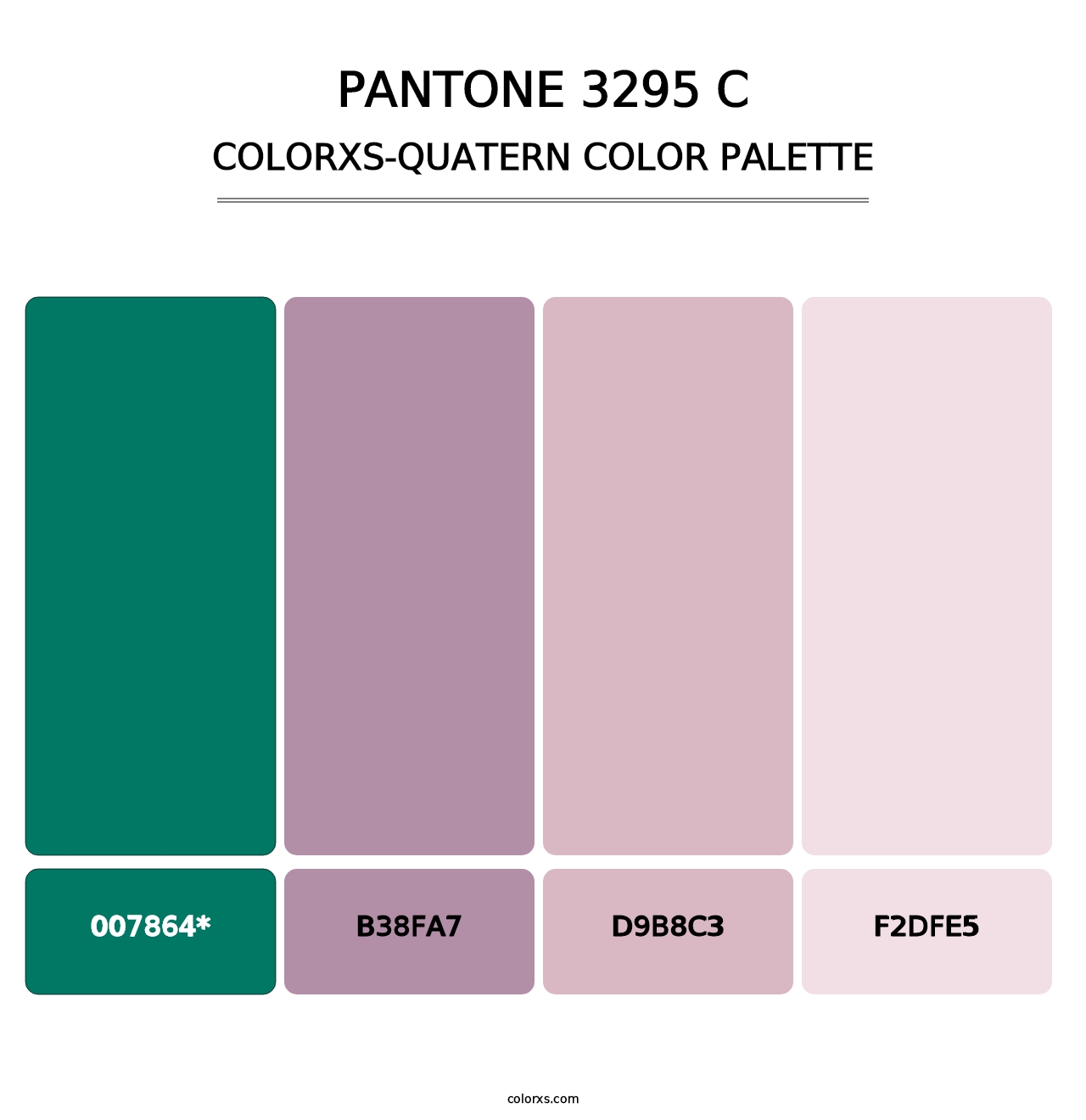 PANTONE 3295 C - Colorxs Quad Palette