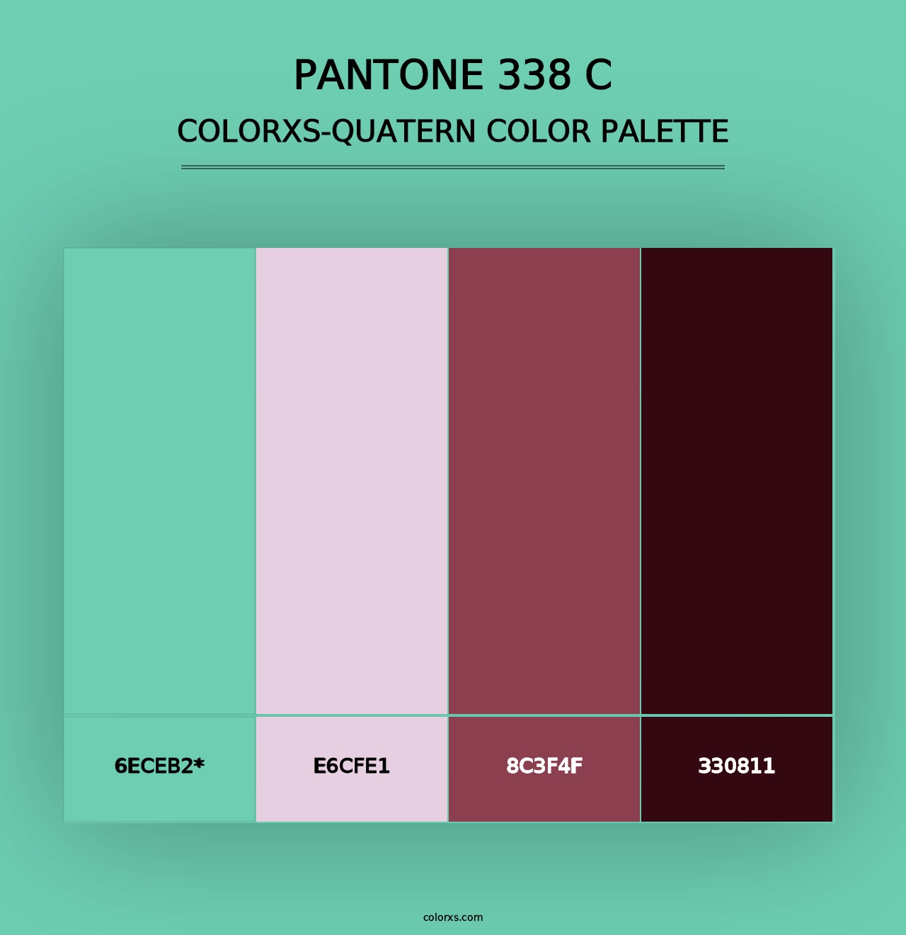 PANTONE 338 C - Colorxs Quad Palette