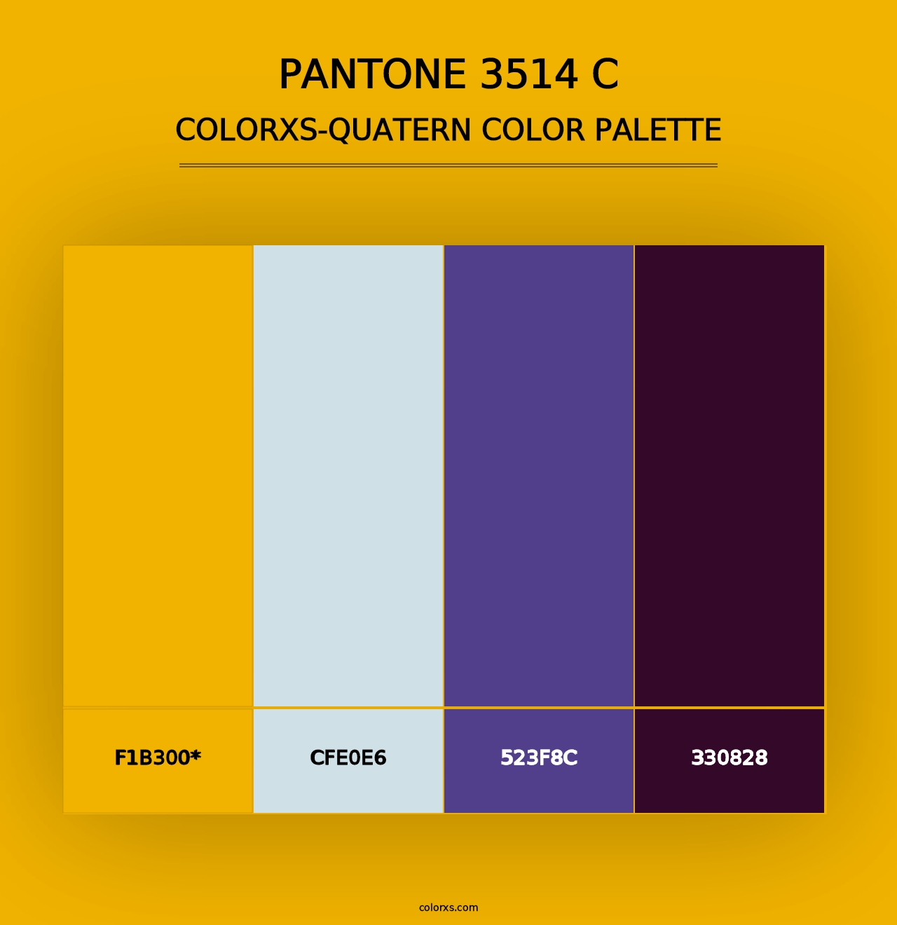 PANTONE 3514 C - Colorxs Quad Palette