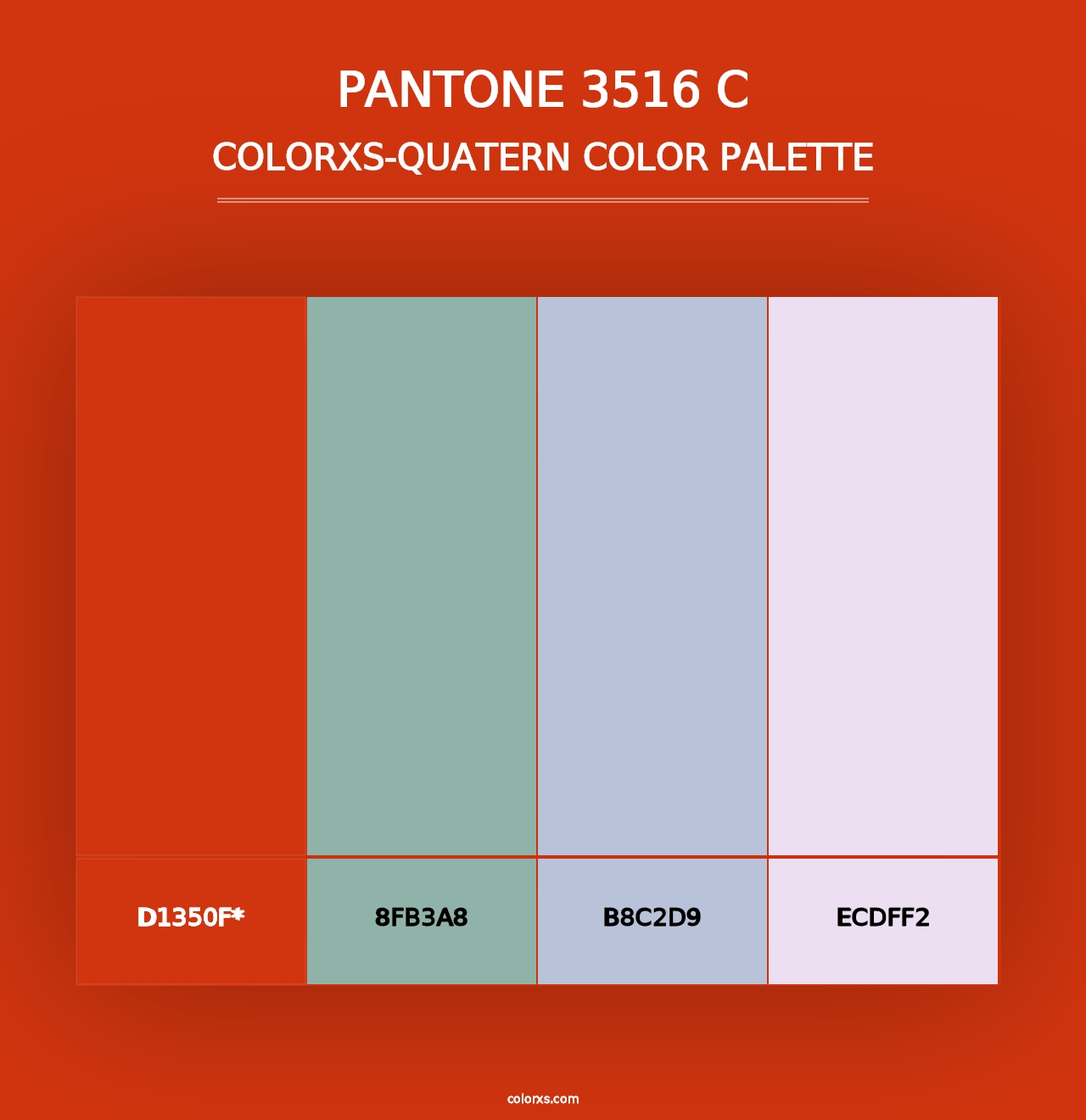 PANTONE 3516 C - Colorxs Quad Palette