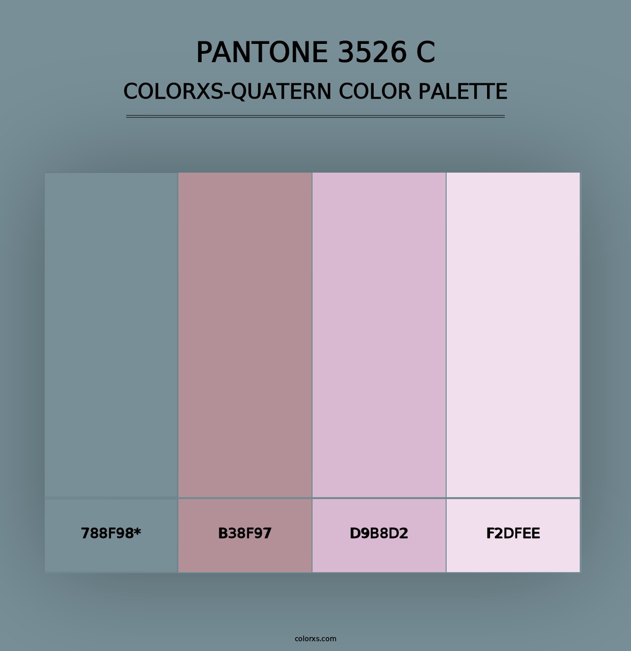 PANTONE 3526 C - Colorxs Quad Palette