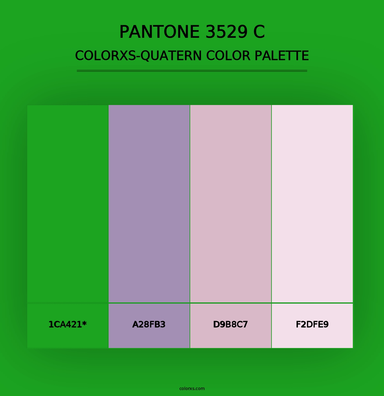 PANTONE 3529 C - Colorxs Quad Palette