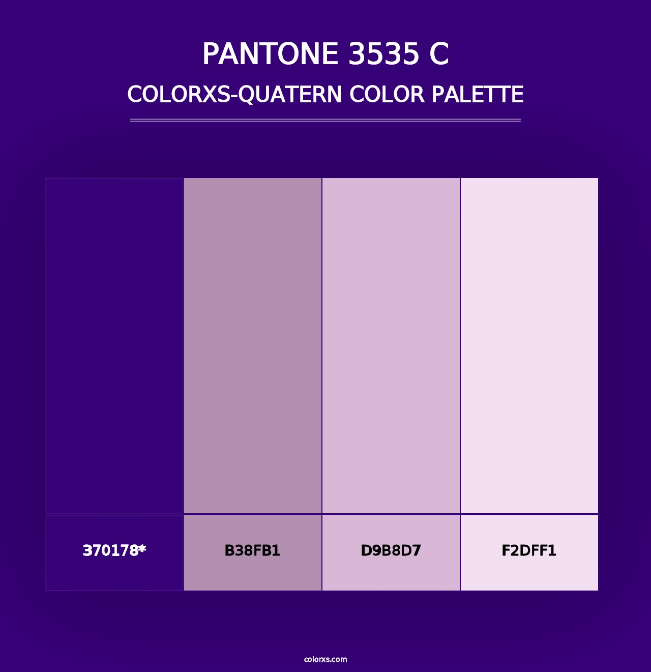 PANTONE 3535 C - Colorxs Quad Palette