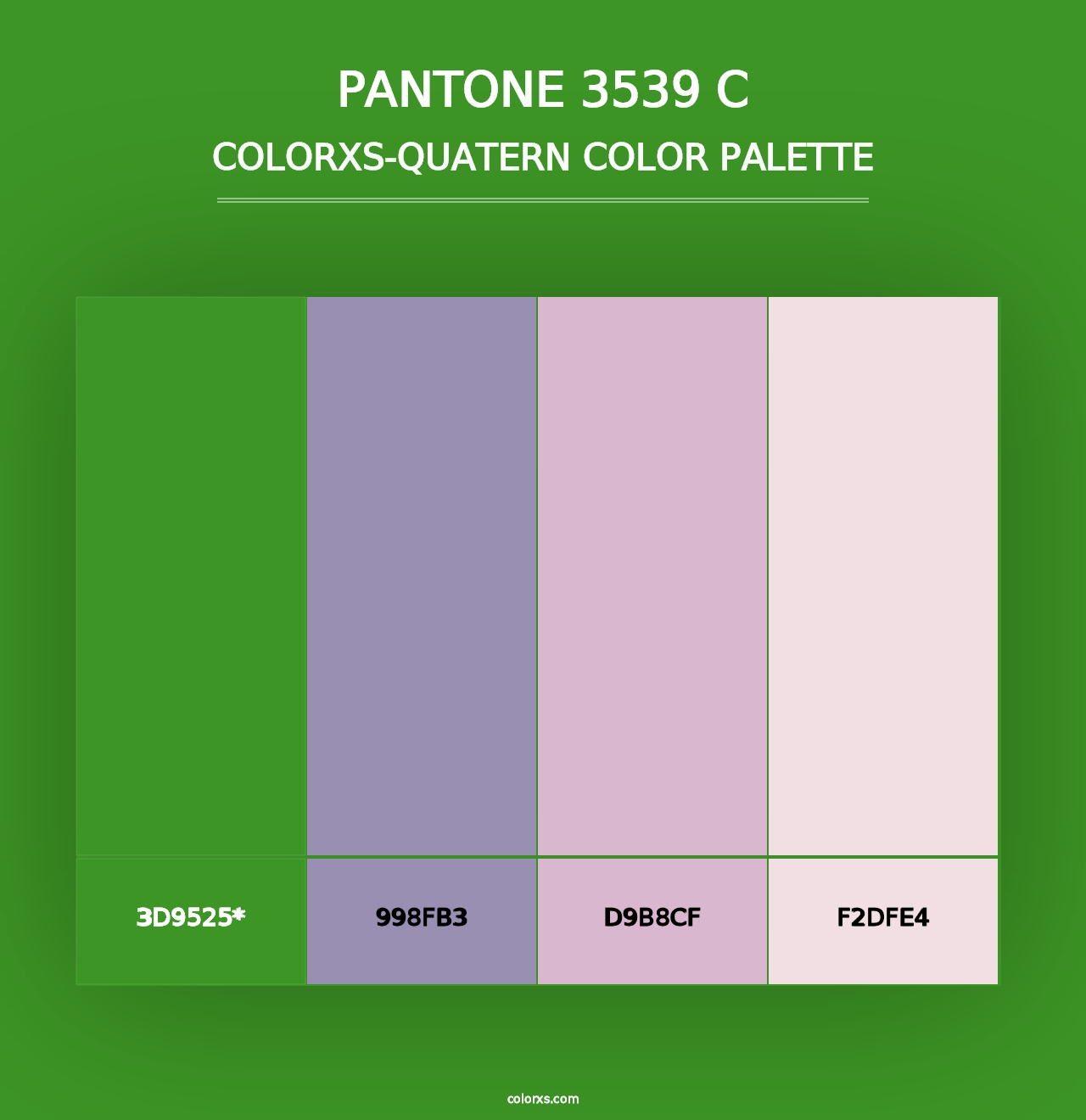 PANTONE 3539 C - Colorxs Quad Palette