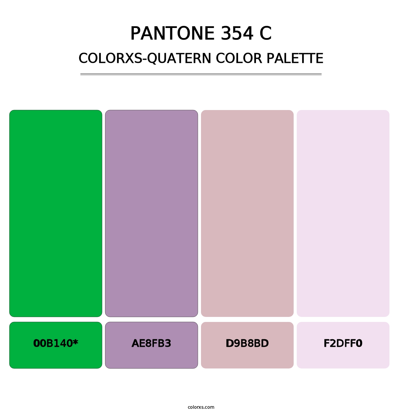 PANTONE 354 C - Colorxs Quad Palette