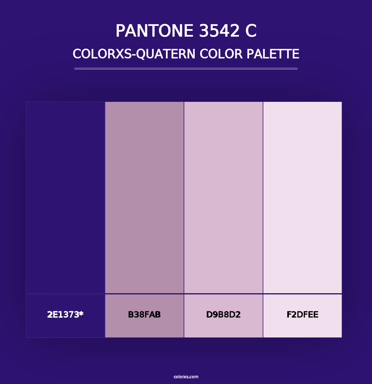 PANTONE 3542 C - Colorxs Quad Palette