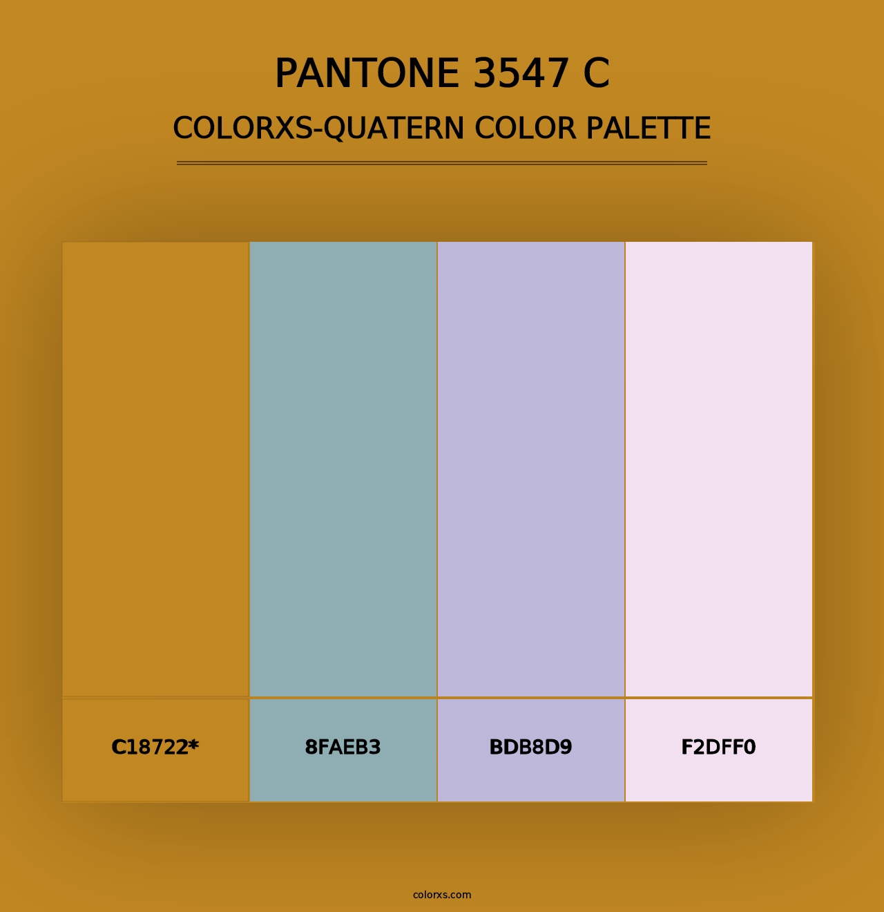 PANTONE 3547 C - Colorxs Quad Palette