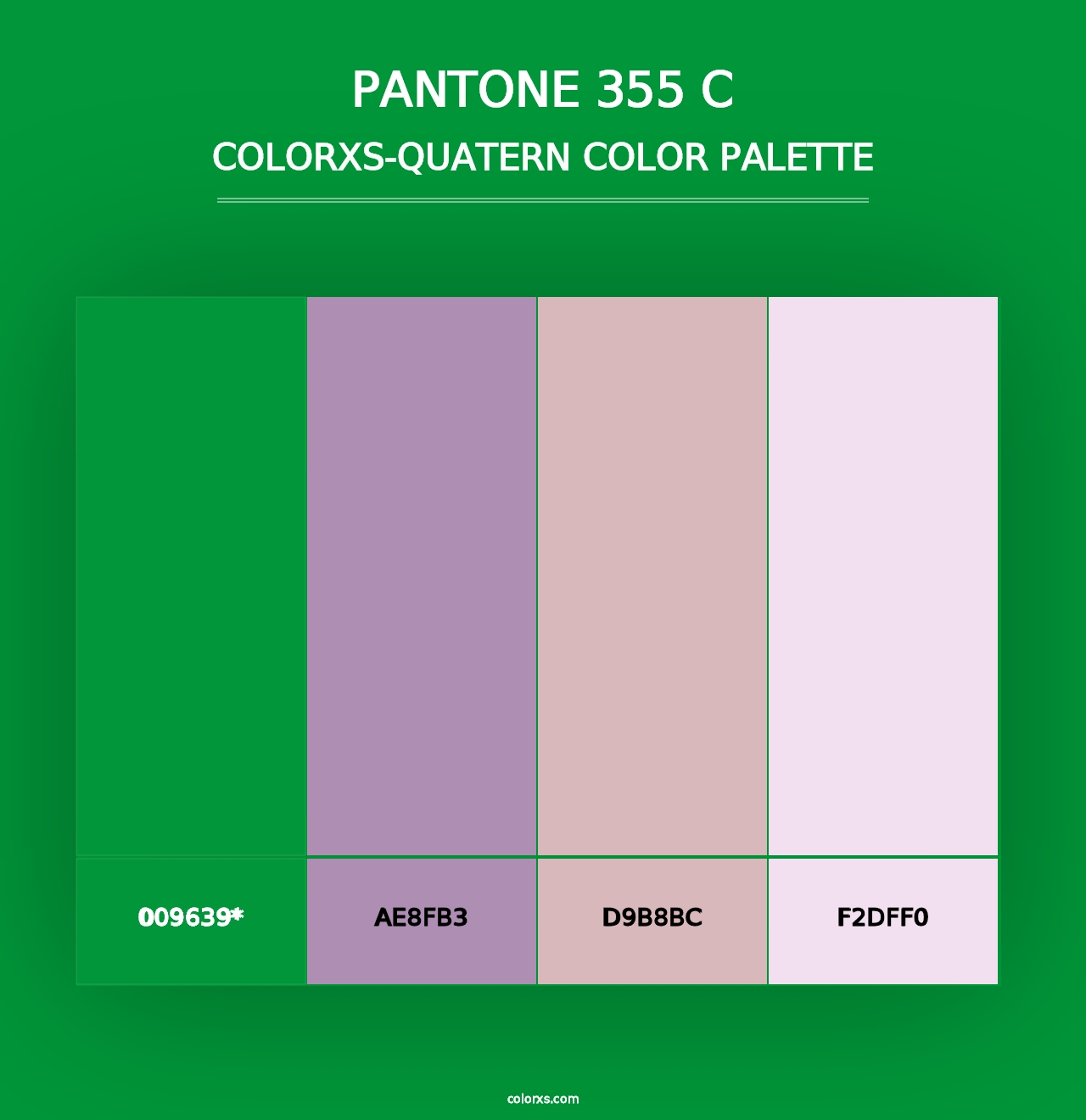 PANTONE 355 C - Colorxs Quad Palette