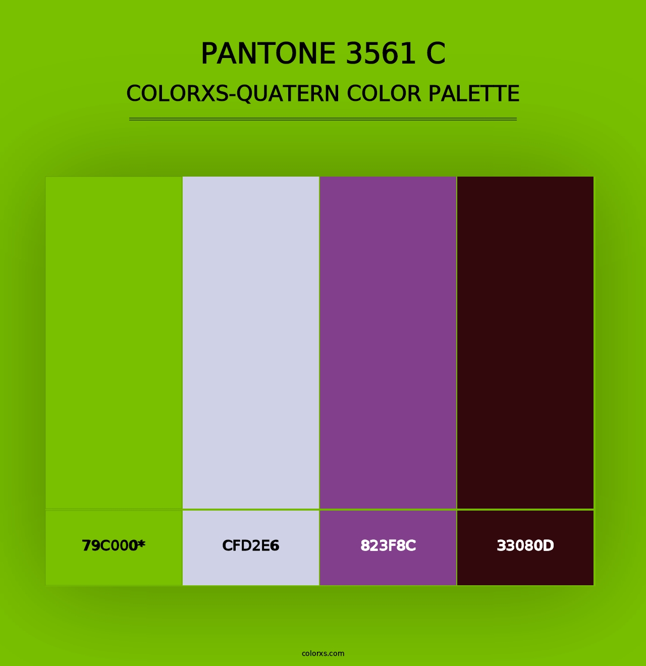 PANTONE 3561 C - Colorxs Quad Palette